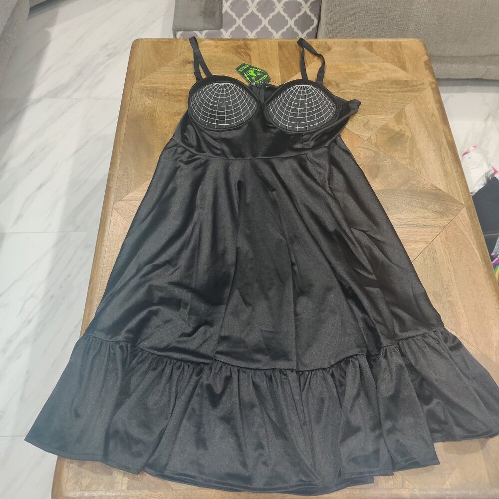 Unique Vintage Weasel Wear spiderweb dress size 3xl new (fits 2x)